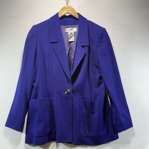YSL Yves Saint Laurent Encore Women's Purple Blazer/Sporting Jacket Size 12